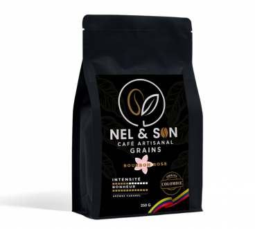 Café Bourbon Rose – Colombie Quindío – Notes de jasmin, caramel et fruits rouges | Nel & son Café