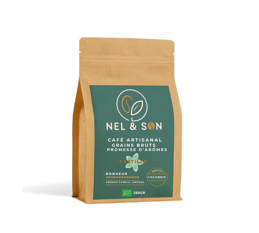 250Gr Café Vert Bio – Castillo – Colombie Santander – SCA 83,25 250Gr Café Vert Bio – Castillo – Colombie Santander – SCA 83,25
