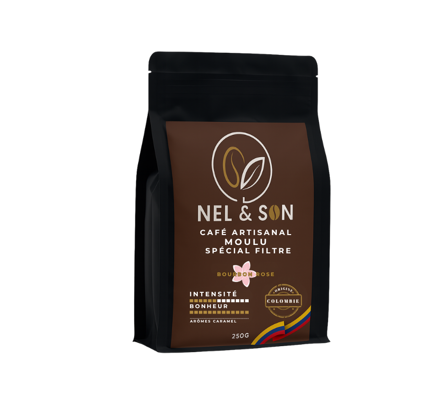 250Gr Café Moulu Filtre – Bourbon Rose – Quindío Colombie – SCA 86,5 250Gr Café Moulu Filtre – Bourbon Rose – Quindío Colombie – SCA 86,5