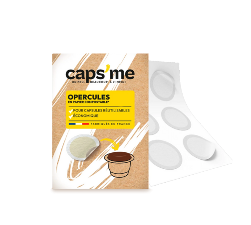 Opercules en papier compostable – Accessoires pour capsules réutilisables Nespresso®