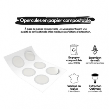 Opercules en papier Nespresso®