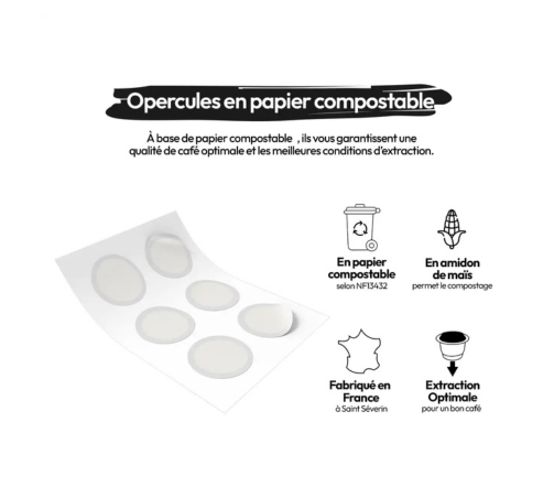 Opercules en papier Nespresso®